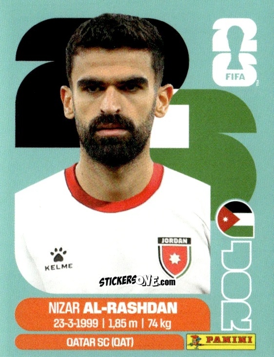 Sticker Nizar Al-Rashdan - Fifa World Cup 2026. Standard Edition n. JOR10 - Panini