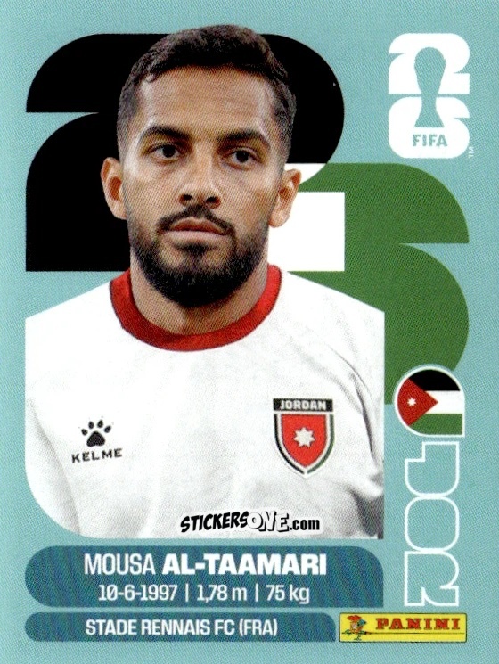 Sticker Musa Al-Taamari - Fifa World Cup 2026. Standard Edition n. JOR15 - Panini