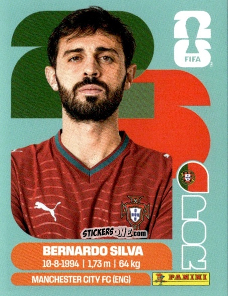 Cromo Bernardo Silva - Fifa World Cup 2026. Standard Edition n. POR9 - Panini