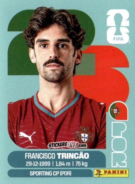 Cromo Francisco Trincao - Fifa World Cup 2026. Standard Edition n. POR16 - Panini