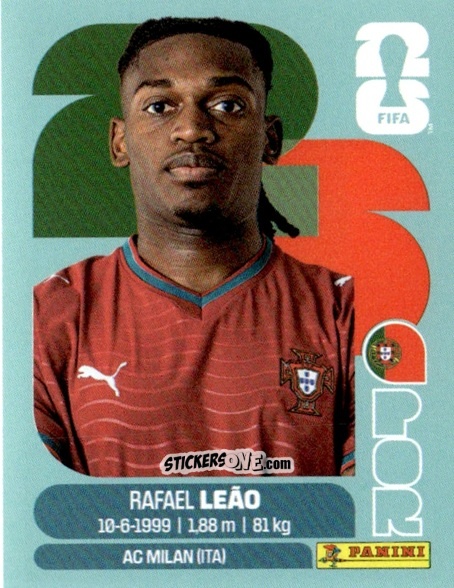 Cromo Rafael Leão - Fifa World Cup 2026. Standard Edition n. POR20 - Panini