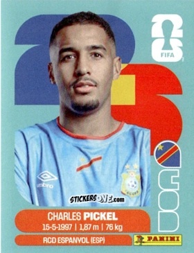 Figurina Charles Pickel - Fifa World Cup 2026. Standard Edition n. COD8 - Panini