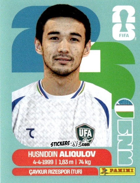 Cromo Husniddin Aliqulov - Fifa World Cup 2026. Standard Edition n. UZB6 - Panini