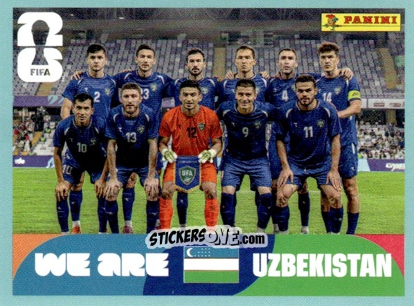Cromo Team Photo - Fifa World Cup 2026. Standard Edition n. UZB13 - Panini