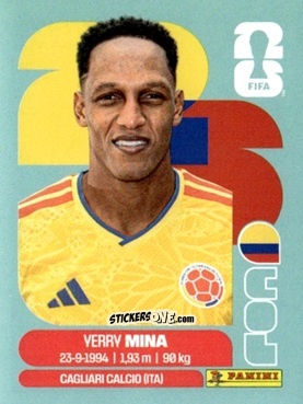 Sticker Yerry Mina - Fifa World Cup 2026. Standard Edition n. COL5 - Panini