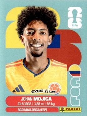 Cromo Johan Mojica - Fifa World Cup 2026. Standard Edition n. COL7 - Panini