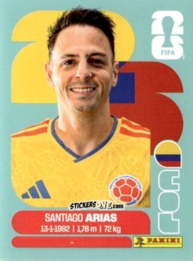 Cromo Santiago Arias - Fifa World Cup 2026. Standard Edition n. COL9 - Panini
