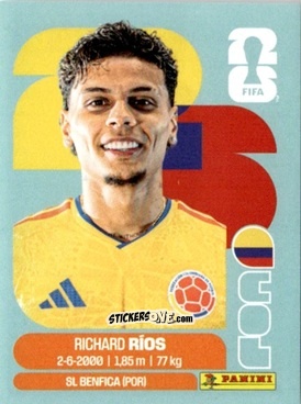 Sticker Richard Rios - Fifa World Cup 2026. Standard Edition n. COL12 - Panini