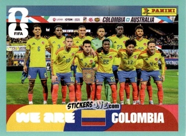 Cromo Team Photo - Fifa World Cup 2026. Standard Edition n. COL13 - Panini