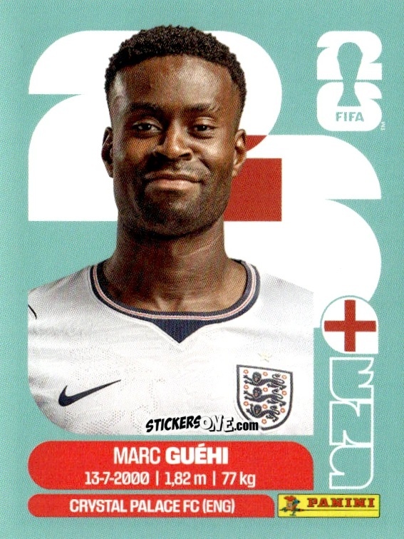 Sticker Marc Guéhi - Fifa World Cup 2026. Standard Edition n. ENG4 - Panini