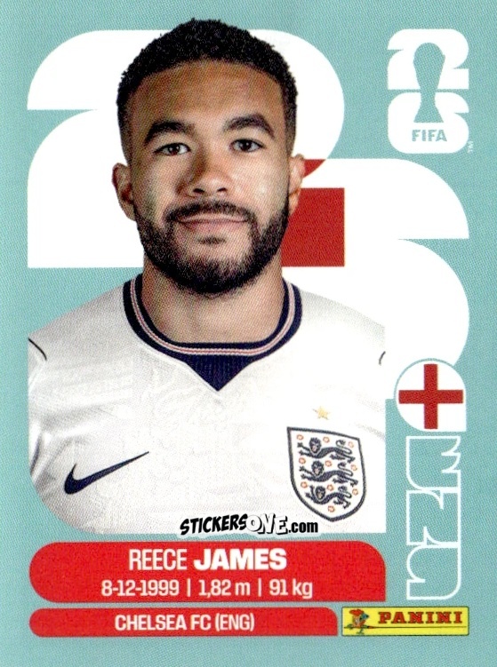 Figurina Reece James - Fifa World Cup 2026. Standard Edition n. ENG7 - Panini