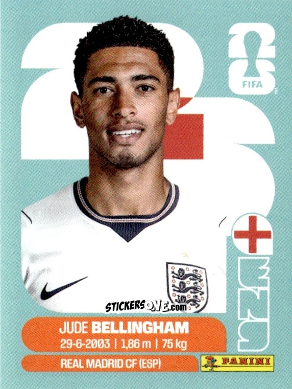 Cromo Jude Bellingham - Fifa World Cup 2026. Standard Edition n. ENG11 - Panini