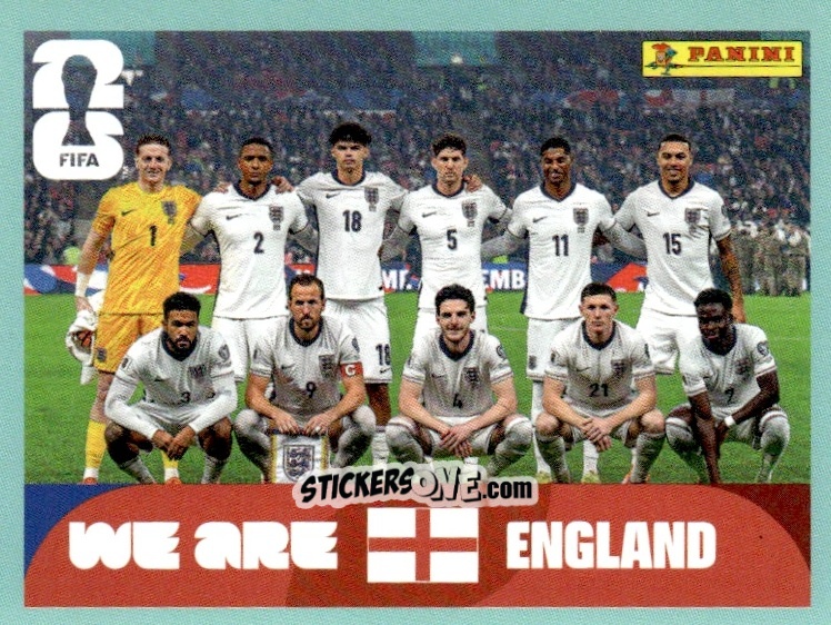 Figurina Team Photo - Fifa World Cup 2026. Standard Edition n. ENG13 - Panini