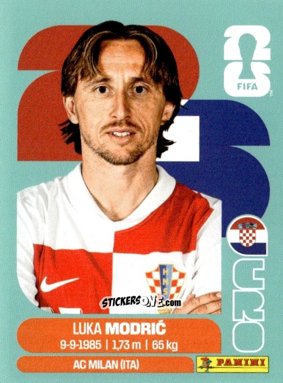 Cromo Luka Modrić - Fifa World Cup 2026. Standard Edition n. CRO9 - Panini