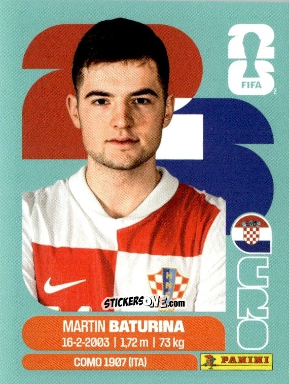Cromo Martin Baturina - Fifa World Cup 2026. Standard Edition n. CRO11 - Panini