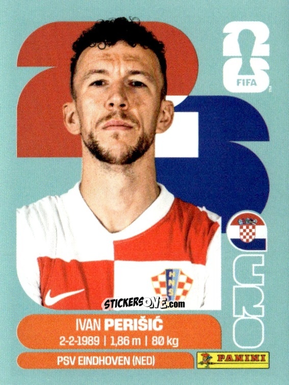 Figurina Ivan Perišić - Fifa World Cup 2026. Standard Edition n. CRO16 - Panini