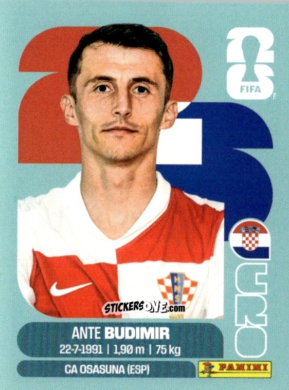 Figurina Ante Budimir - Fifa World Cup 2026. Standard Edition n. CRO18 - Panini