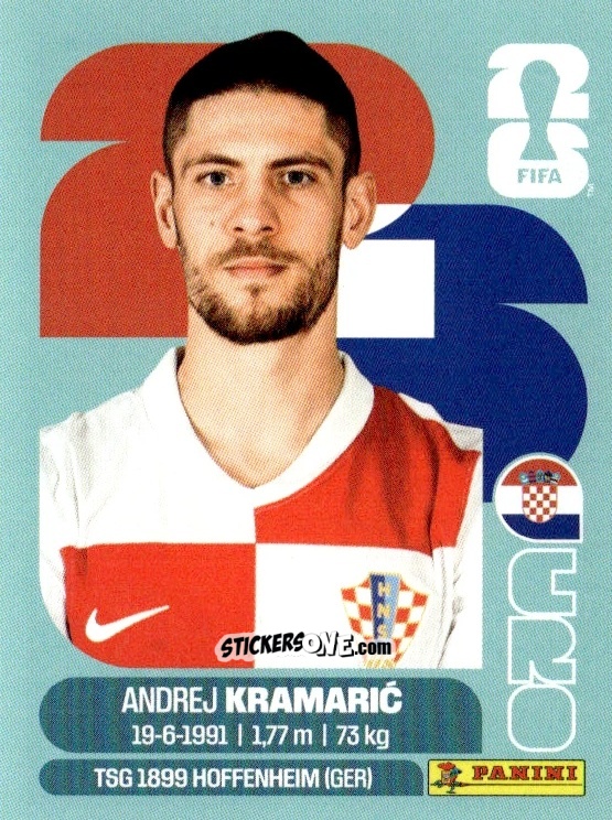 Figurina Andrej Kramarić - Fifa World Cup 2026. Standard Edition n. CRO19 - Panini
