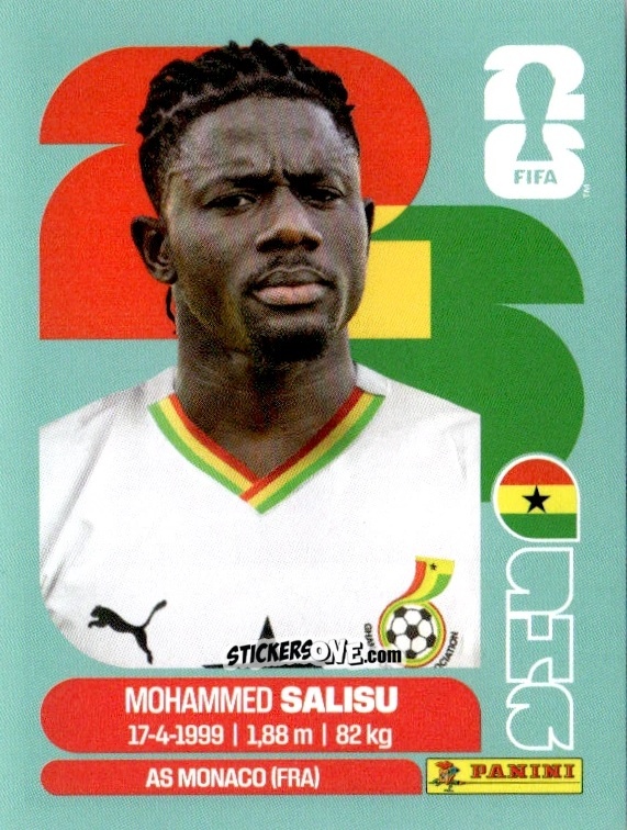 Cromo Mohammed Salisu - Fifa World Cup 2026. Standard Edition n. GHA4 - Panini