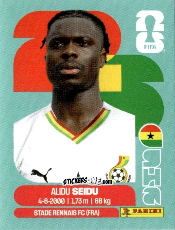 Cromo Alidu Seidu - Fifa World Cup 2026. Standard Edition n. GHA5 - Panini