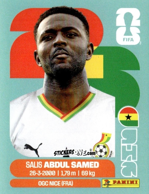 Cromo Salis Abdul Samed - Fifa World Cup 2026. Standard Edition n. GHA11 - Panini