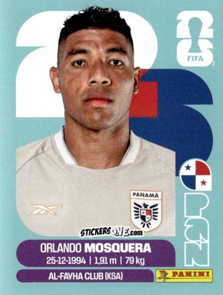 Cromo Orlando Mosquera - Fifa World Cup 2026. Standard Edition n. PAN2 - Panini