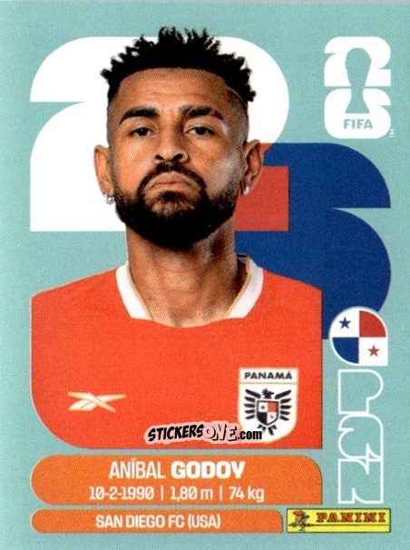 Cromo Aníbal Godoy - Fifa World Cup 2026. Standard Edition n. PAN11 - Panini