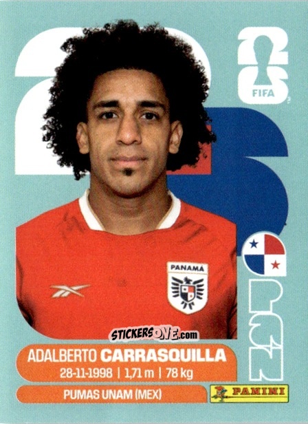 Cromo Adalberto Carrasquilla - Fifa World Cup 2026. Standard Edition n. PAN12 - Panini