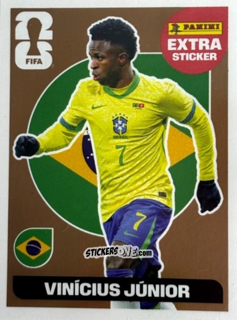 Figurina Vinícíús Júnior - Fifa World Cup 2026. Standard Edition n. VJ - Panini