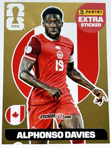 Cromo Alphonso Davies - Fifa World Cup 2026. Standard Edition n. AD - Panini