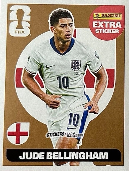 Cromo Jude Bellingham - Fifa World Cup 2026. Standard Edition n. JB - Panini