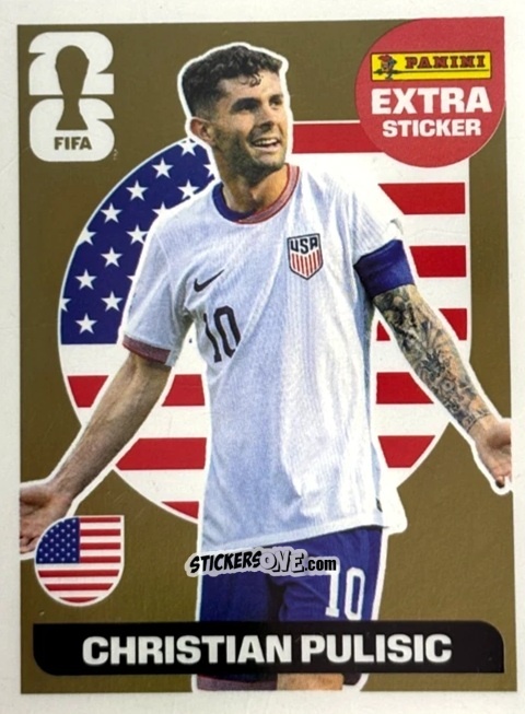 Cromo Christian Pulisic - Fifa World Cup 2026. Standard Edition n. CP - Panini