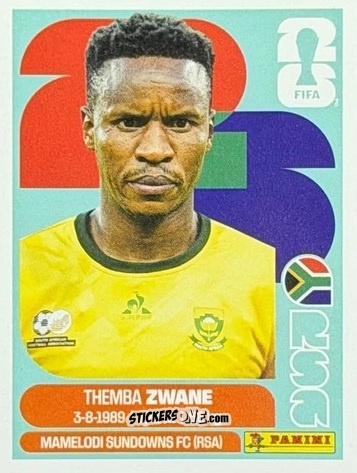 Sticker Themba Zwane - Fifa World Cup 2026. Standard Edition n. RSA14U - Panini