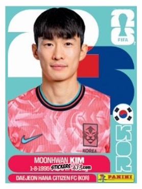 Figurina Moonhwan Kim - Fifa World Cup 2026. Standard Edition n. KOR5U - Panini
