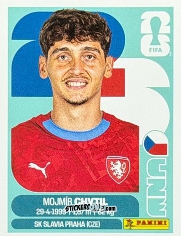 Figurina Mojmír Chytil - Fifa World Cup 2026. Standard Edition n. CZE18U - Panini