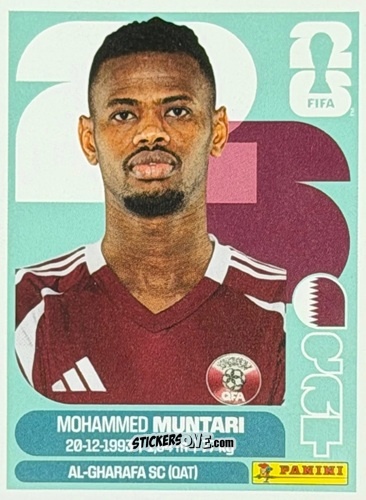 Cromo Mohammed Muntari - Fifa World Cup 2026. Standard Edition n. QAT19U - Panini
