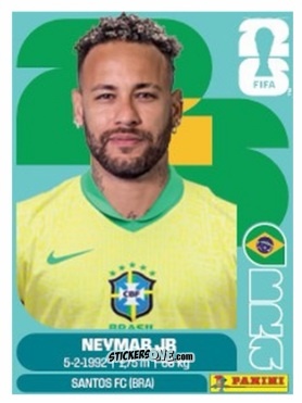 Figurina Neymar Jr - Fifa World Cup 2026. Standard Edition n. BRA15U - Panini