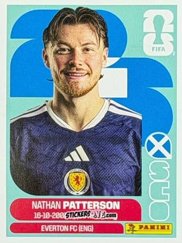 Sticker Nathan Patterson - Fifa World Cup 2026. Standard Edition n. SCO20U - Panini