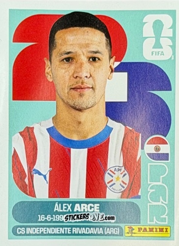 Sticker Álex Arce - Fifa World Cup 2026. Standard Edition n. PAR19U - Panini