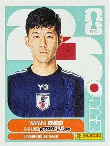 Figurina Wataru Endo - Fifa World Cup 2026. Standard Edition n. JPN9U - Panini