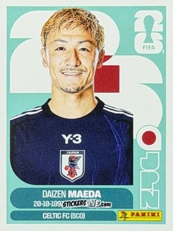 Cromo Daizen Maeda - Fifa World Cup 2026. Standard Edition n. JPN16U - Panini