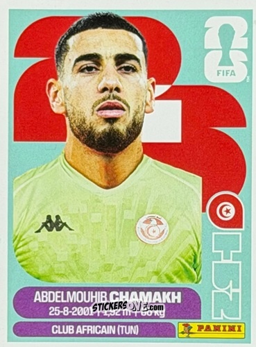 Cromo Abdelmouhib Chamakh - Fifa World Cup 2026. Standard Edition n. TUN2U - Panini