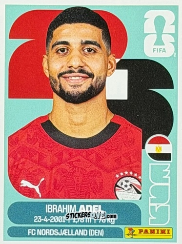 Figurina Ibrahim Adel - Fifa World Cup 2026. Standard Edition n. EGY16U - Panini