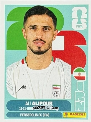 Cromo Ali Alipour - Fifa World Cup 2026. Standard Edition n. IRN17U - Panini