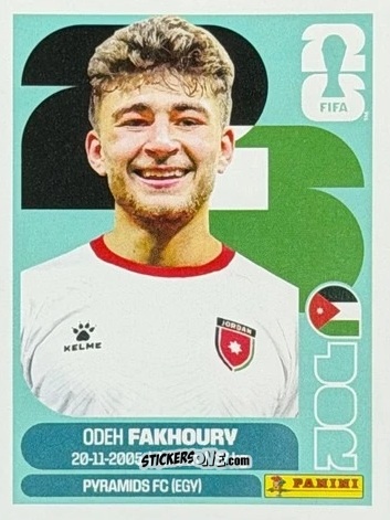 Sticker Odeh Fakhoury - Fifa World Cup 2026. Standard Edition n. JOR16U - Panini