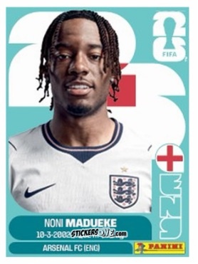 Sticker Noni Madueke - Fifa World Cup 2026. Standard Edition n. ENG16U - Panini