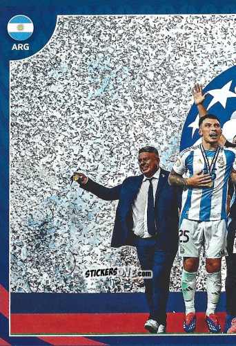 Cromo Team Photo PUZ - Copa América Argentina Campeón 2024
 n. 1A - Panini
