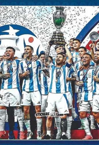 Cromo Team Photo PUZ - Copa América Argentina Campeón 2024
 n. 1B - Panini