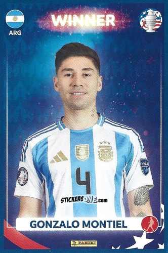 Sticker Gonzalo Montiel - Copa América Argentina Campeón 2024
 n. 7 - Panini