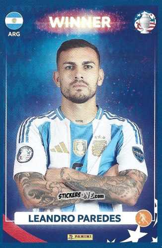 Cromo Leandro Paredes - Copa América Argentina Campeón 2024
 n. 14 - Panini